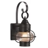 Portfolio  Trevett 1-Light 14-in Matte Black Outdoor Wall Light