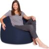 Posh Creations X-Large Bean Bag Chair (Solid Navy Blue)
