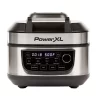 PowerXL Grill Air Fryer Combo 6 QT 12-in-1 Indoor Grill, Air Fryer, Slow Cooker, Roast, Bake, 1550-Watts, Stainless Steel Finish (Standard)