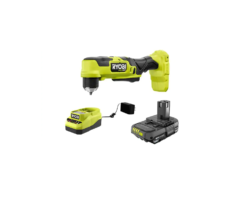 RYOBI PSBRA02K ONE+ HP 18V Brushless Cordless Compact 3/8 in. Right Angle Drill Kit with (1) 1.5 Ah Battery and 18V Charger