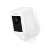 Ring  Spotlight Cam Battery - Battery-powered Outdoor Smart Security Camera with One LED Spotlight - White