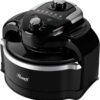Rosewill RHCO-19001 7.4-Quart Electric Air Fryer Convection Oven Multicooker, 1000W Turbo Air Fryer, 7-Liter Large Capacity Infrared Countertop Multicooker with Temperature and Timer Settings, Black