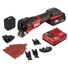 SKIL OS5937-10 PWR Core 20 Brushless 20V Oscillating Multi-Tool Kit with 35pcs Sanding Paper, 3 Blades, Sanding Pad, Rigid Scraper, Accessory Case, Includes 2.0Ah Lithium Battery & PWRJump Charger