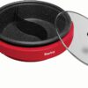 Starfrit The Rock Dual-Sided 3.2-Quart Hot Pot Electric Food Makers, normal, Red