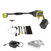 Sun Joe 24V-PP350-BDL 24-Volt 350 PSI 0.6 GPM Cold Water Electric Pressure Washer with 2.0 Ah Battery and Charger Plus Accessory Kit (6-Piece)