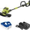 Sun Joe 24V-ST14 24-Volt iON+ Cordless Dual Line String Trimmer Kit, W/ 4.0-Ah Battery and Charger, 12-Inch