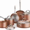 Tramontina Cookware Set Nonstick 11-Piece Metallic Copper