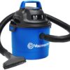 Vacmaster Portable Wall Mountable Wet/Dry Vacuum, 2.5 Gallon, 2 HP 1-1/4" Hose (VOM205P), Blue