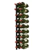 Vinotemp  18-Bottle Black Metal Wall-Mounted Wine Rack