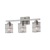 allen + roth  21.26-in 3-Light Brushed Nickel Traditional Vanity Light Bar
