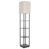 allen + roth  63-in Bronze Shelf Floor Lamp
