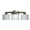 allen + roth  Merington 21.5-in 3-Light Brushed Nickel Transitional Vanity Light