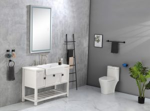 Smart bathroom mirror cabinet with light toilet bathroom mirror