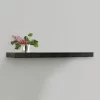 inPlace  Black Wood Floating Shelf 35.4-in L x 10.2-in D