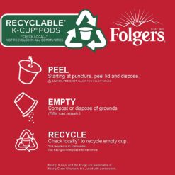 Folgers Classic Roast Medium Roast Coffee, 128 Keurig K-Cup Pods, 32 Count (Pack of 4)