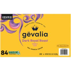 Gevalia Dark Royal Roast Dark Roast K-Cup Coffee Pods, Christmas Breakfast (84 ct Box)