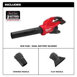 Milwaukee 2824-20 M18 FUEL Dual Battery 145 MPH 600 CFM 18-Volt Lithium-Ion Brushless Cordless Handheld Blower (Tool-Only)