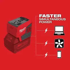 Milwaukee 2846-20 M18 18-Volt Lithium-Ion 175-Watt Powered Compact Inverter for M18 Batteries (Tool-Only)