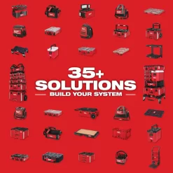 Milwaukee 48-22-8424 PACKOUT 22 in. Medium Red Tool Box with 75 lbs. Weight Capacity