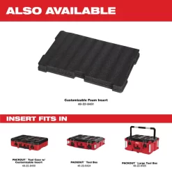 Milwaukee 48-22-8424 PACKOUT 22 in. Medium Red Tool Box with 75 lbs. Weight Capacity