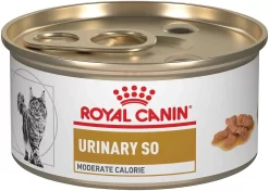 Royal Canin Veterinary Diet Feline Urinary SO Moderate Calorie Canned Cat Food 3-oz, case of 24