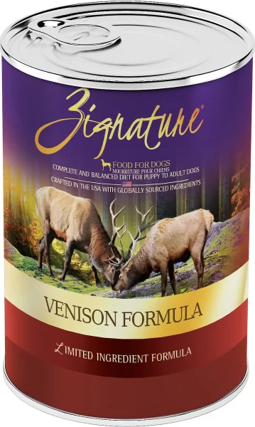 Zignature Limited Ingredient Diet Grain Free Venison Formula Canned Dog Food 13-oz, case of 12