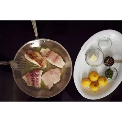 All-Clad D3 Stainless 12-Inch Fry Pan With Lid, Silver