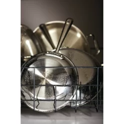 All-Clad D3 Stainless 12-Inch Fry Pan With Lid, Silver