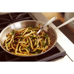 All-Clad D3 Stainless 12-Inch Fry Pan With Lid, Silver