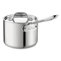 All-Clad Sauce Pan with Lid, 2-Quart, Silver