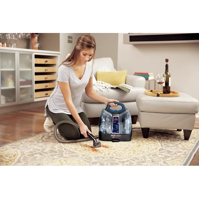 Bissell SpotClean ProHeat Portable Spot and Stain Carpet Cleaner, 2694,  Blue 