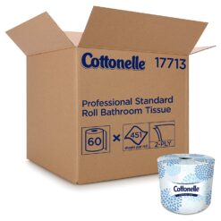 Cottonelle Professional Bulk Toilet Paper for Business (92145), Standard Toilet Paper Rolls, 2-Ply, White, 60 RollsCase, 451 SheetsRoll