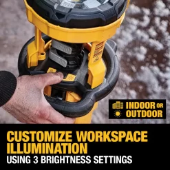 DEWALT DCL079B 20-Volt MAX 3000-Lumen Tripod Light 12