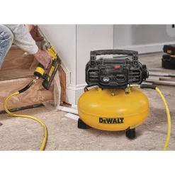DEWALT DWFP1KIT 6 Gal. 18-Gauge Brad Nailer and Heavy-Duty Pancake Electric Air Compressor Combo Kit (1-Tool)