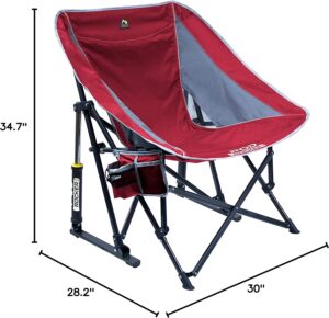 GCI Outdoor Pod Rocker Chair, Red