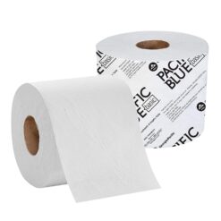 Georgia-Pacific Blue Basic 1-Ply Toilet Paper (previously branded Envision), 1444801, 1,500 Sheets Per Roll, 48 Rolls Per Case