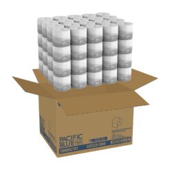 Georgia-Pacific Blue Basic 2-Ply Embossed Toilet Paper (previously branded Envision), 1988001, 550 Sheets Per Roll, 80 Rolls Per Case
