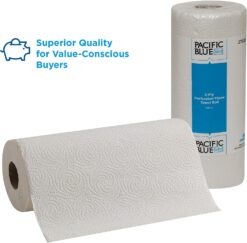 Georgia-Pacific Blue Select 2-Ply Perforated Paper Towel Rolls by GP PRO (Georgia-Pacific), 27385, 85 Sheets Per Roll, 30 Rolls Per Case