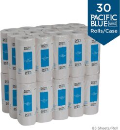 Georgia-Pacific Blue Select 2-Ply Perforated Paper Towel Rolls by GP PRO (Georgia-Pacific), 27385, 85 Sheets Per Roll, 30 Rolls Per Case