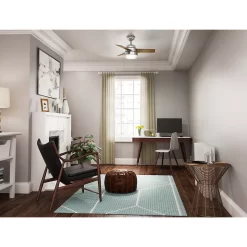 Hunter Fan Aker 36 inch Ceiling Fan with Light Kit, Brushed Nickel