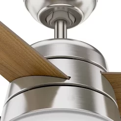 Hunter Fan Aker 36 inch Ceiling Fan with Light Kit, Brushed Nickel
