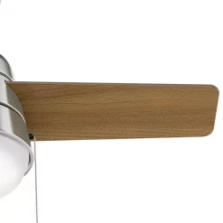 Hunter Fan Aker 36 inch Ceiling Fan with Light Kit, Brushed Nickel