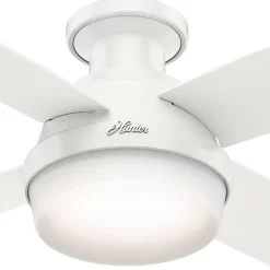 Hunter Fan Dempsey Low Profile 44 inch Ceiling Fan with Light Kit