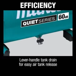 Makita MAC210Q Quiet Series 2 Gal. 1 HP Oil-Free Electric Air Compressor