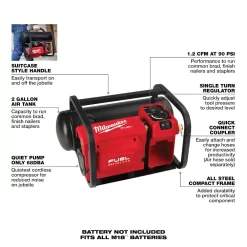 Milwaukee 2840-20 M18 FUEL 18-Volt Lithium-Ion Brushless Cordless 2 Gal. Electric Compact Quiet