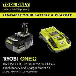 RYOBI P739 ONE+ 18V Cordless 1 Gal. Portable Air Compressor (Tool Only)