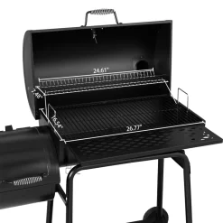 Royal Gourmet 30 inch Barrel Charcoal Grill with Smoker