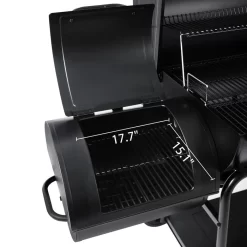Royal Gourmet CC2036F Charcoal Barrel Grill with Offset Smoker