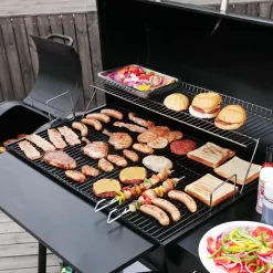 Royal Gourmet CC2036F Charcoal Barrel Grill with Offset Smoker