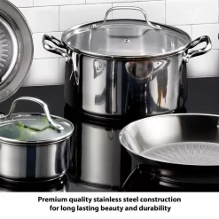 T-fal PerformaPro Stainless Steel Cookware Set, 12 piece